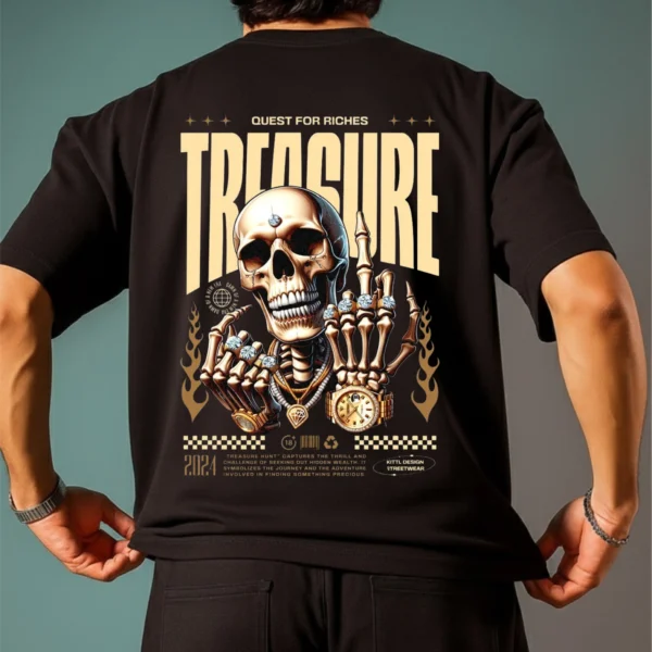 Treasure Skull Printed T-Shirt