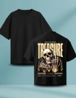 Treasure Skull Printed T-Shirt - Image 3