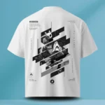 Illustration Back Printed T-Shirt