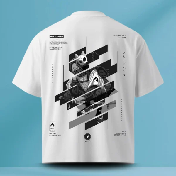 Illustration Back Printed T-Shirt